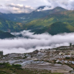 Chao Asia Travel - Cloudy Sapa mountains & rice terraces
